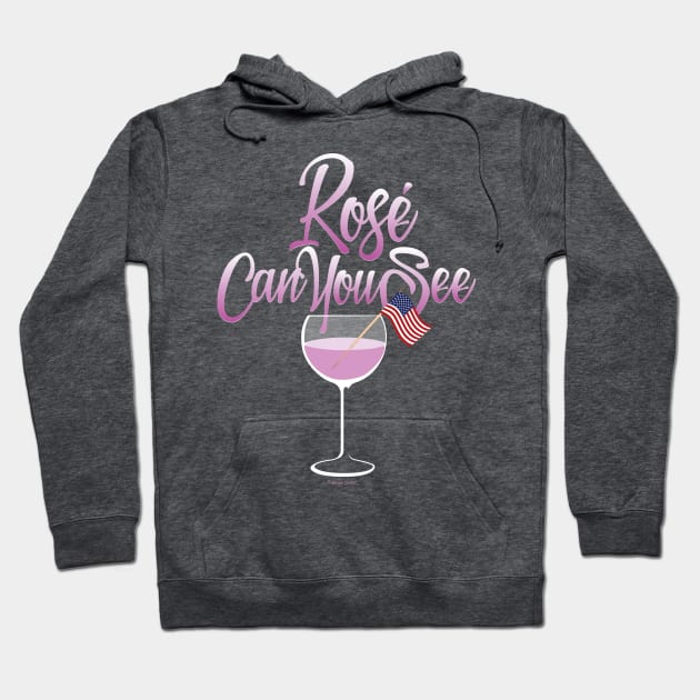 Rose Can You See (Wine) Hoodie by eBrushDesign
